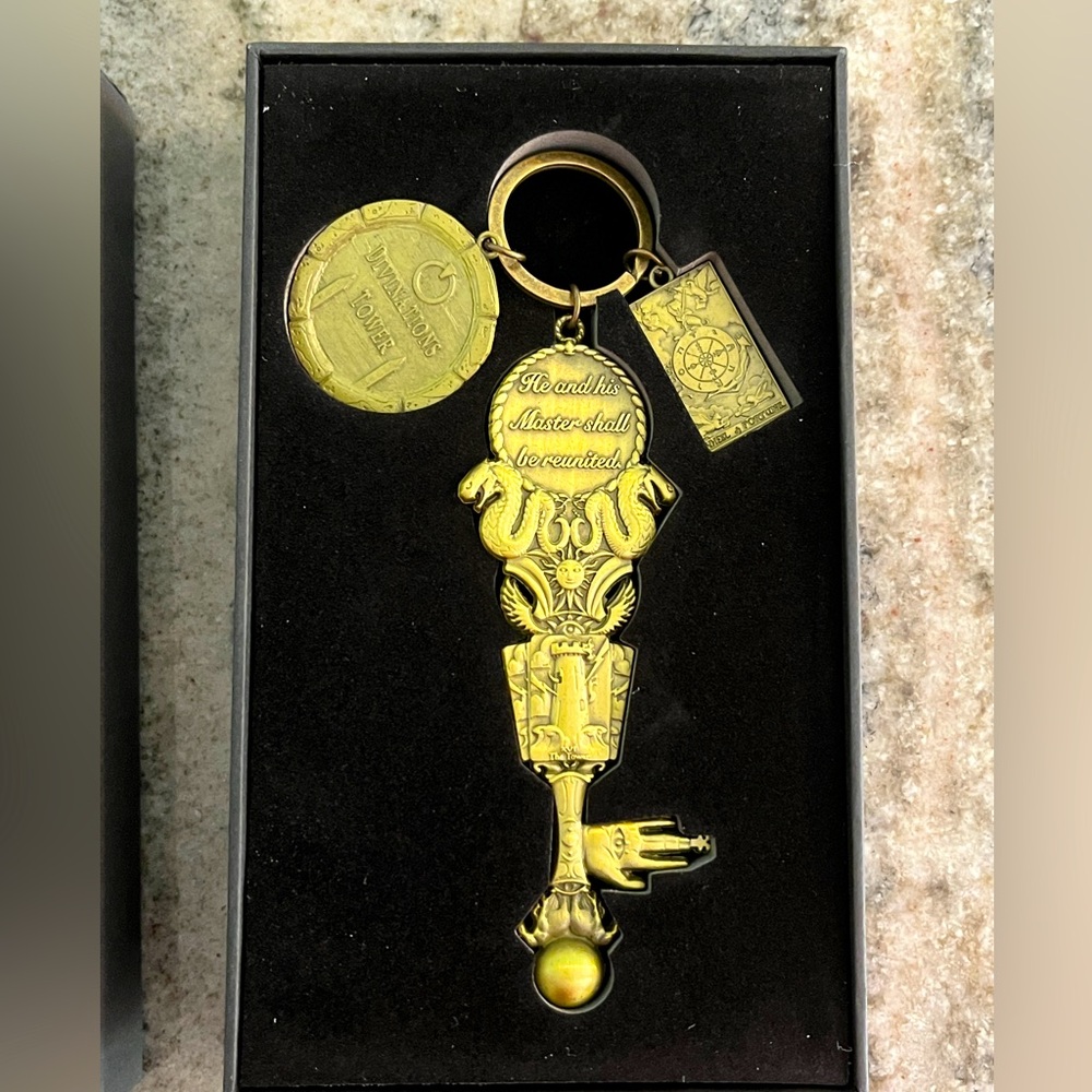 Harry Potter Wizarding Trunk Divination Classroom Key Ring Set New in Box
